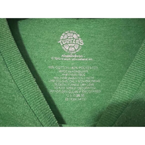 Nickelodeon TMNT TShirt Sz Large Unisex Green 2013 Teenage Mutant Ninja Turtle - Picture 3 of 4
